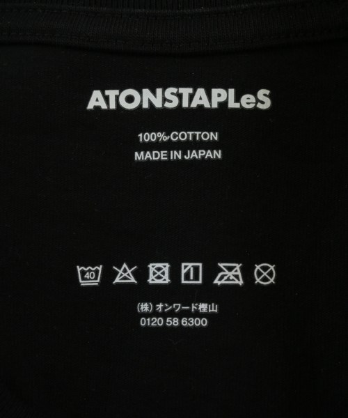 ATON（エイトン）Tシャツ・カットソー 黒 サイズ:XL メンズ/2200721214634