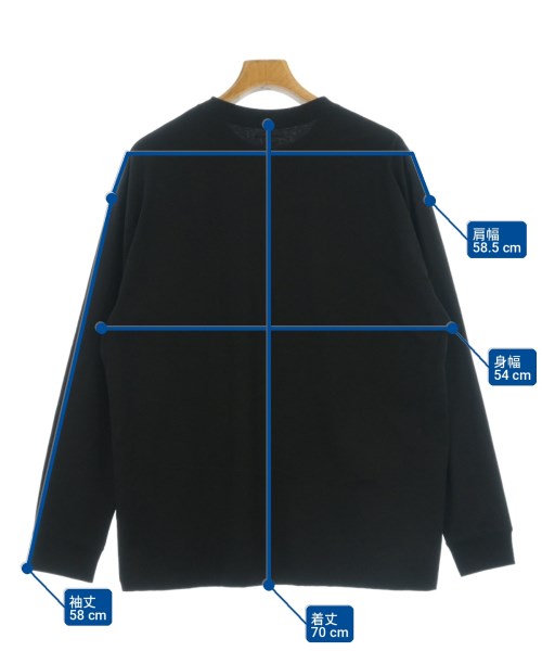 ATON（エイトン）Tシャツ・カットソー 黒 サイズ:XL メンズ/2200721214634