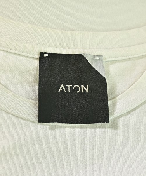 ATON（エイトン）Tシャツ・カットソー 白 サイズ:2(M位) レディース/2200727522061