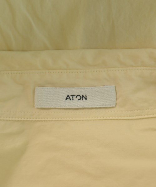 ATON（エイトン）カジュアルシャツ 黄 サイズ:6(XXL位) メンズ/2200727527028