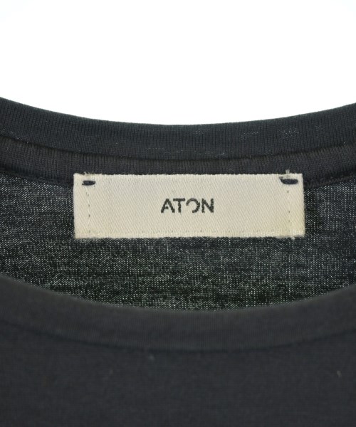 ATON（エイトン）Tシャツ・カットソー 黒 サイズ:2(M位) レディース/2200728193048