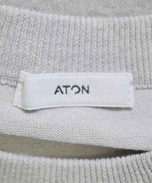 ATON（エイトン）ニット・セーター グレー サイズ:02(M位) レディース/2200723921028