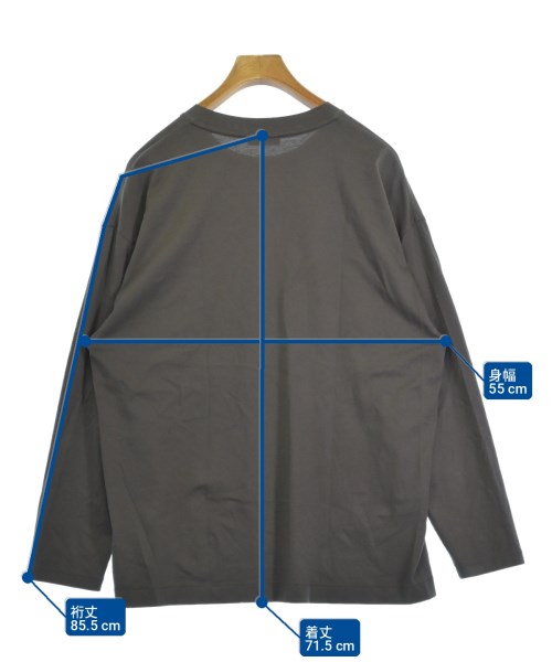 ATON（エイトン）Tシャツ・カットソー グレー サイズ:4(XL位) メンズ/2200728077072