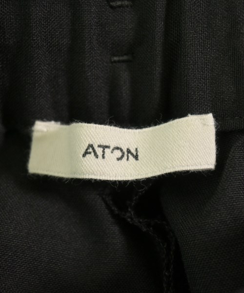 ATON（エイトン）スラックス 黒 サイズ:02(S位) メンズ/2200728791015