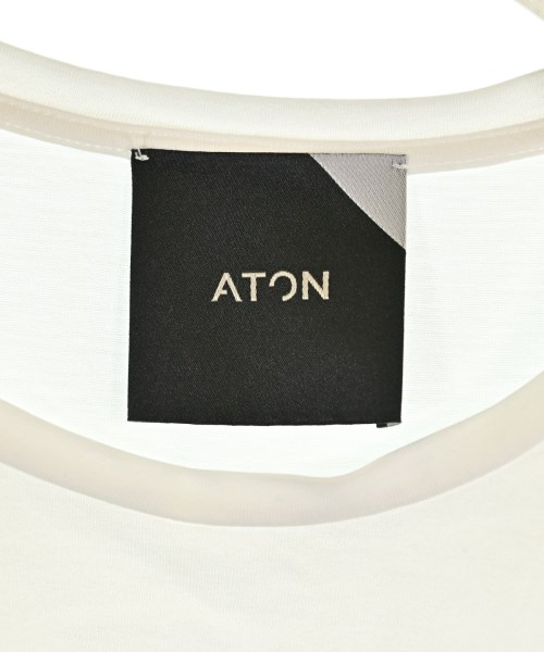 ATON（エイトン）Tシャツ・カットソー 白 サイズ:02(M位) レディース/2200683646016