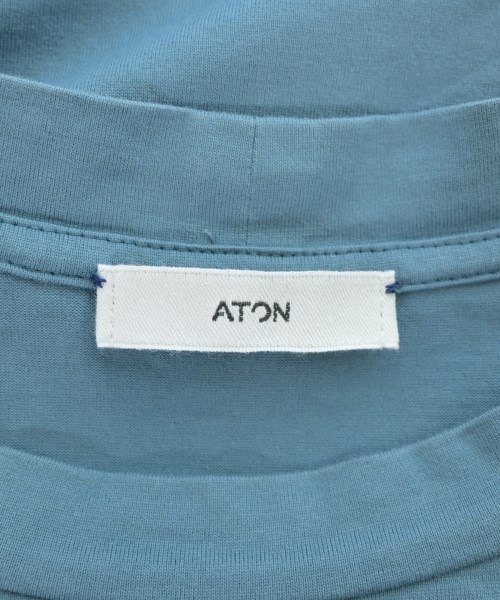 ATON（エイトン）Tシャツ・カットソー 青 サイズ:04(XL位) メンズ/2200684144054