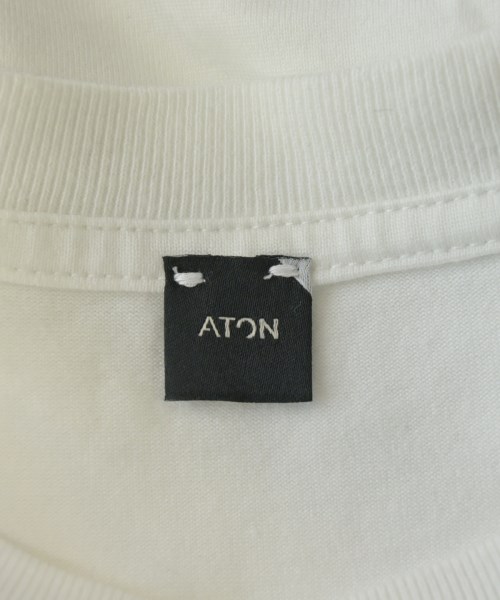 ATON（エイトン）Tシャツ・カットソー 白 サイズ:2(M位) レディース/2200679781011