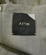 ATON（エイトン）ロング・マキシ丈スカート グレー サイズ:01(S位) レディース/2200682354479