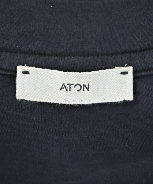 ATON（エイトン）Tシャツ・カットソー 紺 サイズ:4(XL位) メンズ/2200681031029