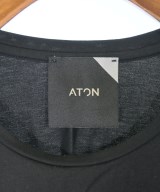 ATON（エイトン）Tシャツ・カットソー 黒 サイズ:02(M位) レディース/2200681651081