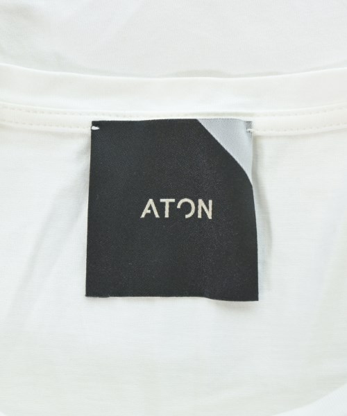 ATON（エイトン）Tシャツ・カットソー 白 サイズ:F レディース/2200681651135