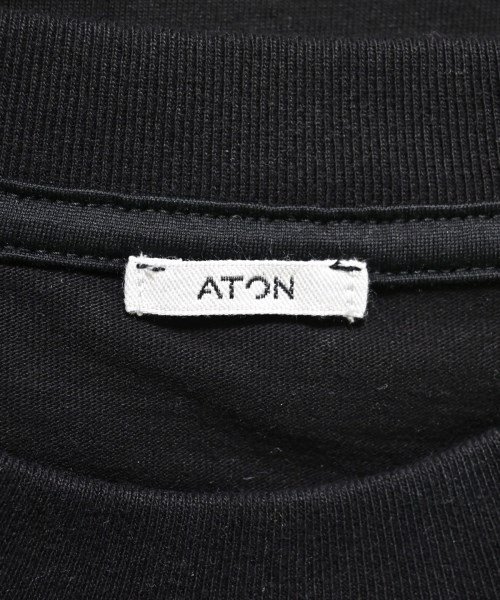 ATON（エイトン）Tシャツ・カットソー 黒 サイズ:02(M位) レディース/2200671705091