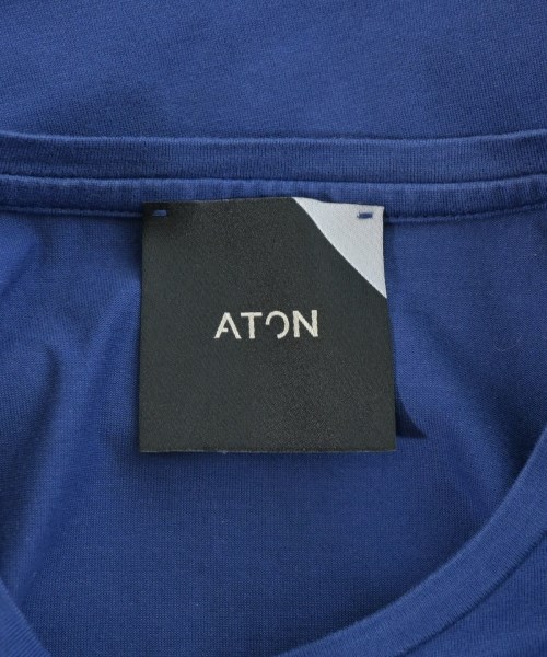 ATON（エイトン）ワンピース 青 サイズ:2(M位) レディース/2200685666012