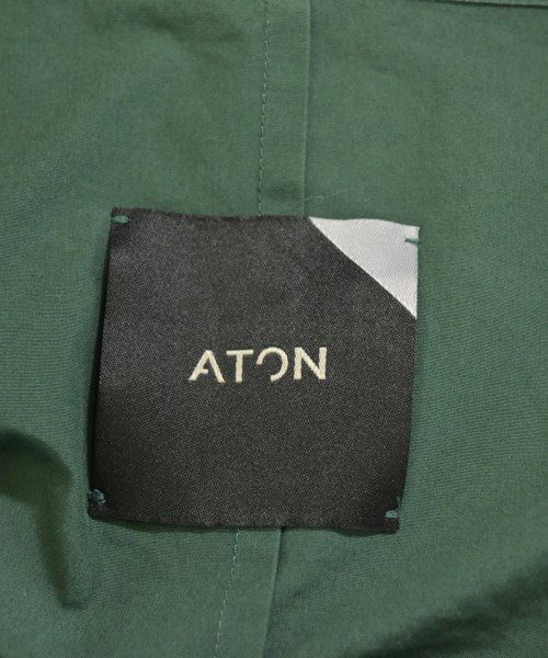 ATON（エイトン）カジュアルシャツ 緑 サイズ:6(L位) メンズ/2200685791028