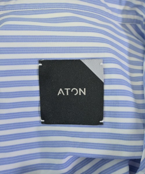 ATON（エイトン）カジュアルシャツ 青 サイズ:4(XL位) メンズ/2200685932032