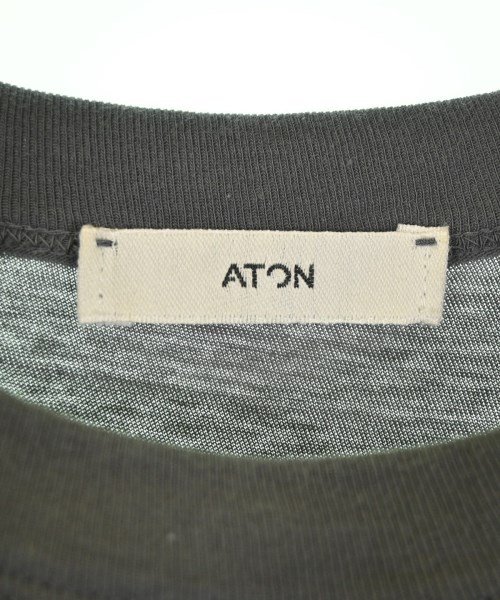 ATON（エイトン）Tシャツ・カットソー グレー サイズ:1(S位) レディース/2200687376056