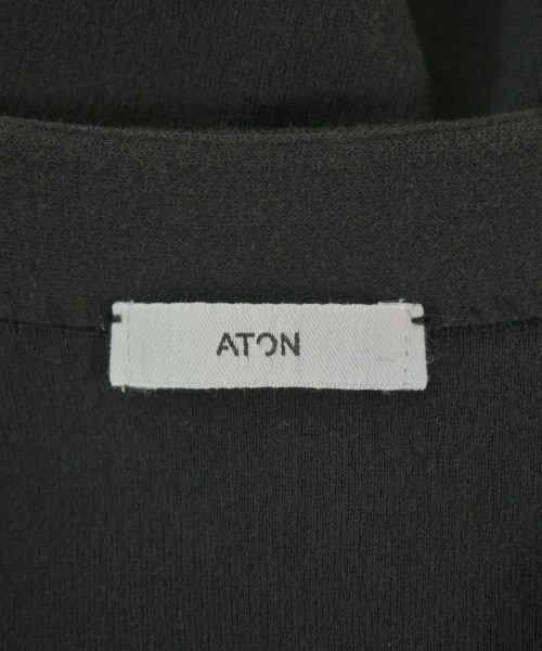 ATON（エイトン）カーディガン 黒 サイズ:2(M位) レディース/2200684041025