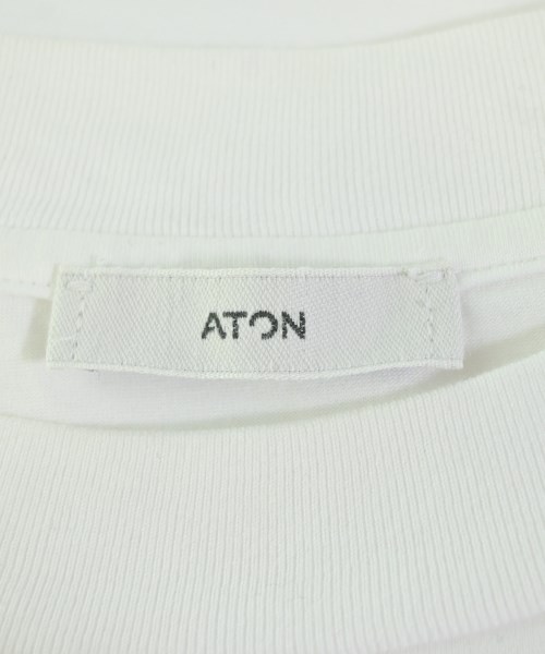 ATON（エイトン）Tシャツ・カットソー 白 サイズ:1(S位) レディース/2200683579123