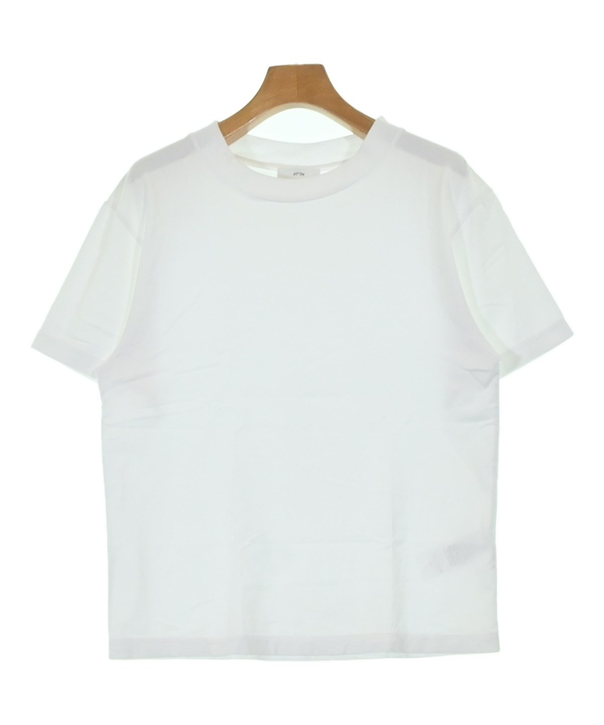 最終価格★新品タグなし　【ATON 】Tシャツ 白 サイズ2 ATON（エイトン）Tシャツ・カットソー 白 サイズ:1(S位) レディース