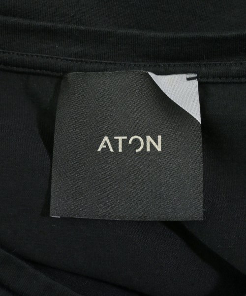 ATON（エイトン）Tシャツ・カットソー 黒 サイズ:02(M位) レディース/2200685769058