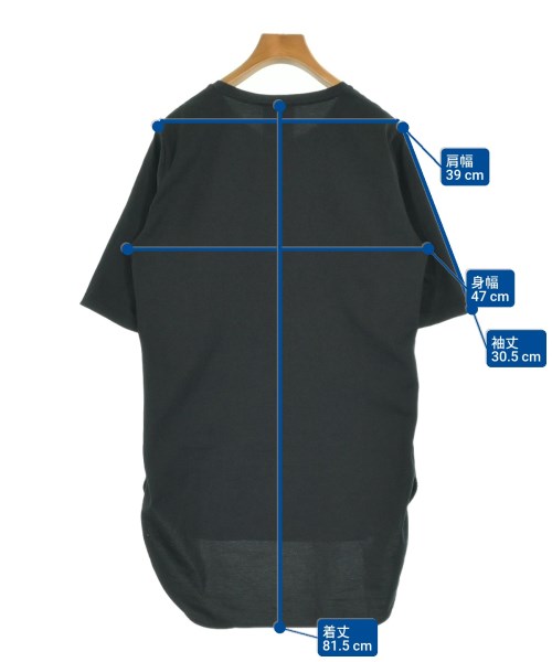 ATON（エイトン）Tシャツ・カットソー 黒 サイズ:02(M位) レディース/2200685769058