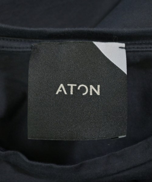 ATON（エイトン）Tシャツ・カットソー 紺 サイズ:02(M位) レディース/2200685769072