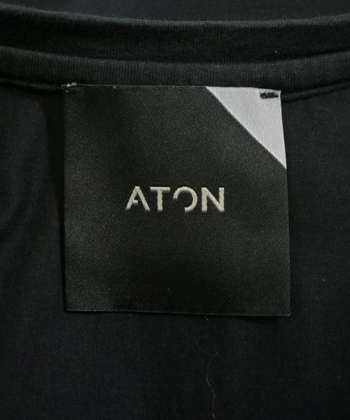 ATON（エイトン）Tシャツ・カットソー 黒 サイズ:02(M位) レディース/2200685338155