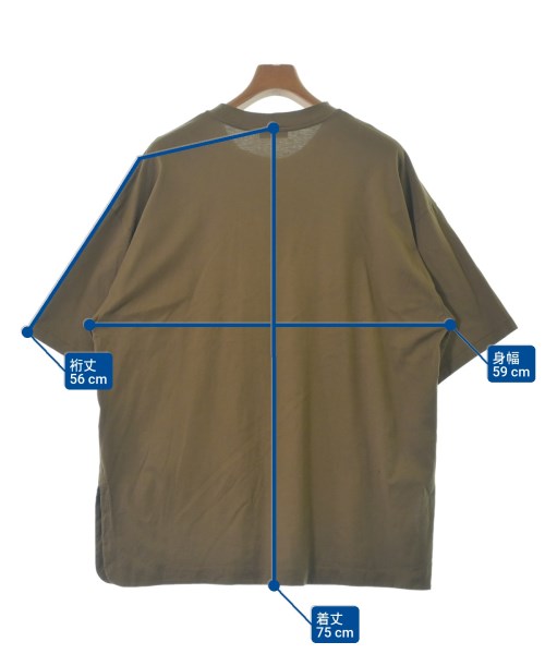 ATON（エイトン）Tシャツ・カットソー カーキ サイズ:6(XXL位) メンズ/2200691174051