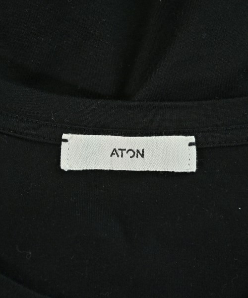 ATON（エイトン）Tシャツ・カットソー 黒 サイズ:2(M位) レディース/2200686040040