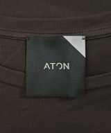 ATON（エイトン）Tシャツ・カットソー 茶 サイズ:02(M位) レディース/2200684305776