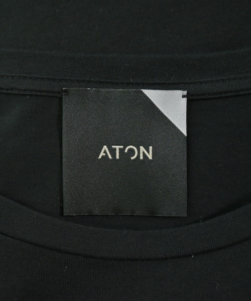 ATON（エイトン）Tシャツ・カットソー 黒 サイズ:01(S位) レディース/2200684305783