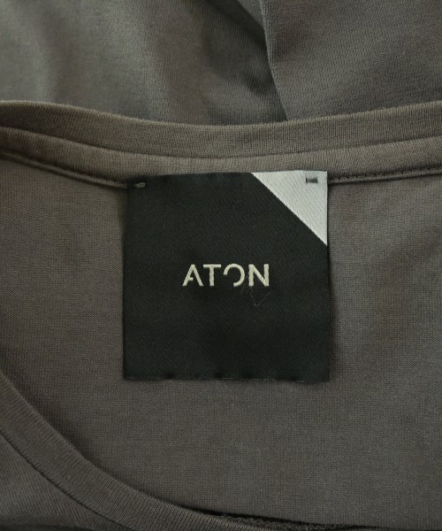 ATON（エイトン）Tシャツ・カットソー グレー サイズ:2(M位) レディース/2200685688182