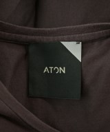 ATON（エイトン）Tシャツ・カットソー 茶 サイズ:2(M位) レディース/2200685688199