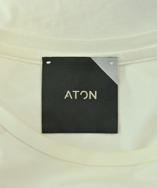 ATON（エイトン）Tシャツ・カットソー 白 サイズ:2(M位) レディース/2200685688205
