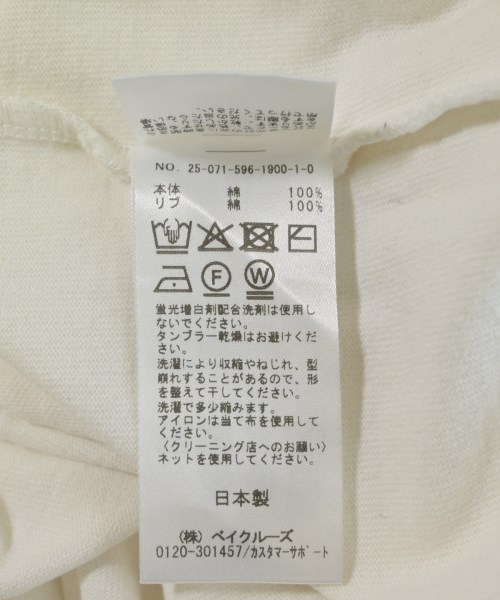WISM（ウィズム）Tシャツ・カットソー 白 サイズ:M メンズ/2200715286036