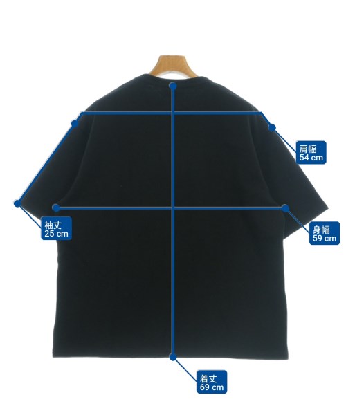 WISM（ウィズム）Tシャツ・カットソー 黒 サイズ:M メンズ/2200715286043