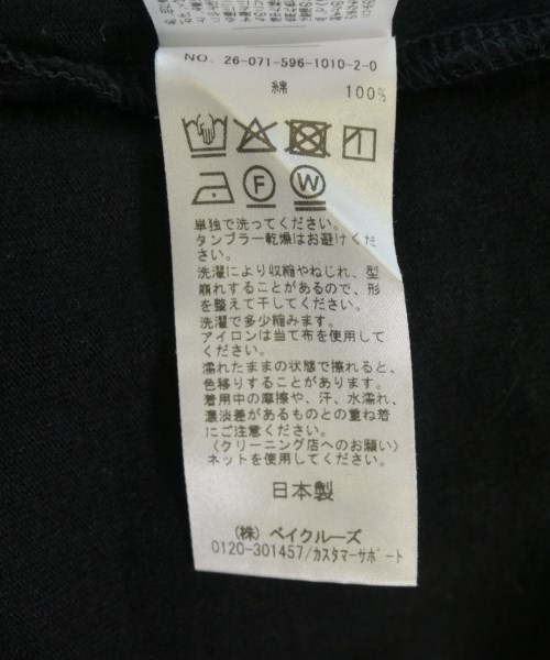 WISM（ウィズム）Tシャツ・カットソー 黒 サイズ:M メンズ/2200715286050