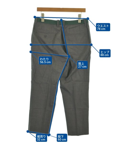 tone（トーン）クロップドパンツ グレー サイズ:M メンズ/2200604416117