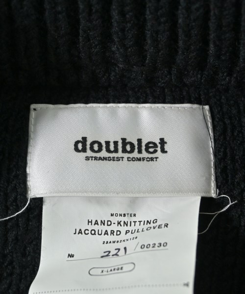 doublet（ダブレット）ニット・セーター 黒 サイズ:XL メンズ/2200636233027