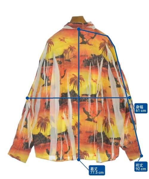 doublet（ダブレット）カジュアルシャツ 黄 サイズ:L メンズ/2200640402150