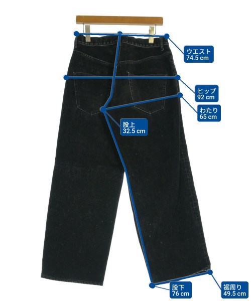 doublet（ダブレット）デニムパンツ 黒 サイズ:S メンズ/2200644339018