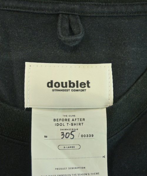 doublet（ダブレット）Tシャツ・カットソー 黒 サイズ:XL メンズ/2200532766131
