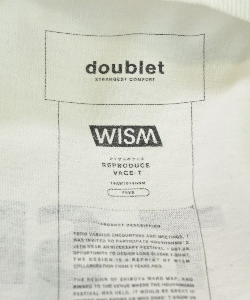 doublet（ダブレット）Tシャツ・カットソー 白 サイズ:F メンズ/2200624399391