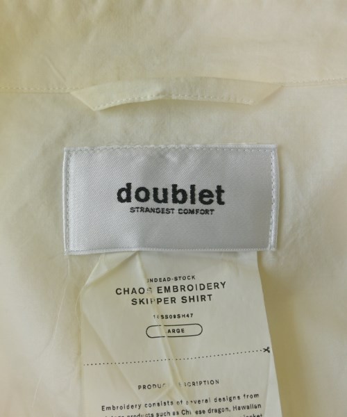 doublet（ダブレット）カジュアルシャツ 白 サイズ:L メンズ/2200612610200