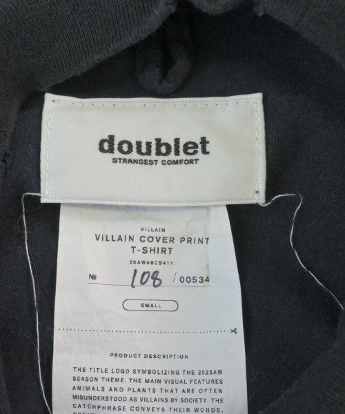 doublet（ダブレット）Tシャツ・カットソー 黒 サイズ:S メンズ/2200617426028