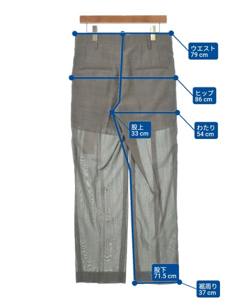 doublet（ダブレット）スラックス 茶 サイズ:-(M位) メンズ/2200568695030