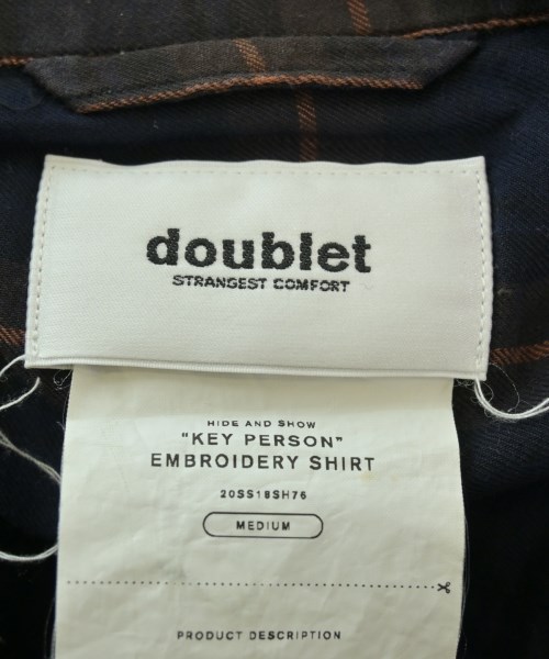 doublet（ダブレット）カジュアルシャツ 紺 サイズ:M メンズ/2200676373059