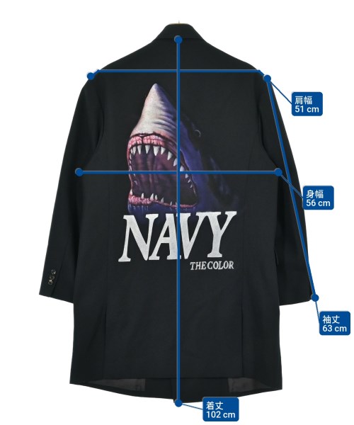 doublet（ダブレット）チェスターコート 紺 サイズ:-(XL位) メンズ/2200671369019