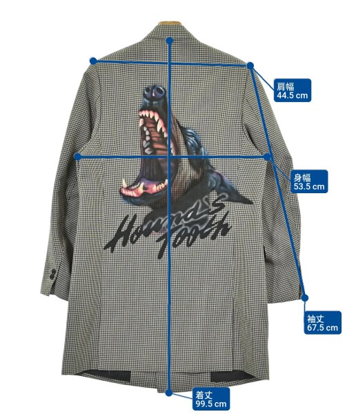 doublet（ダブレット）チェスターコート 黒 サイズ:S メンズ/2200671369026