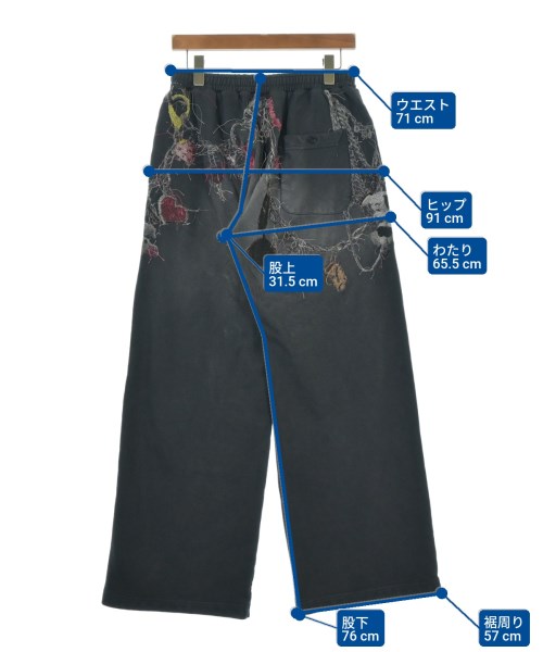 doublet（ダブレット）スウェットパンツ 黒 サイズ:M メンズ/2200681097056